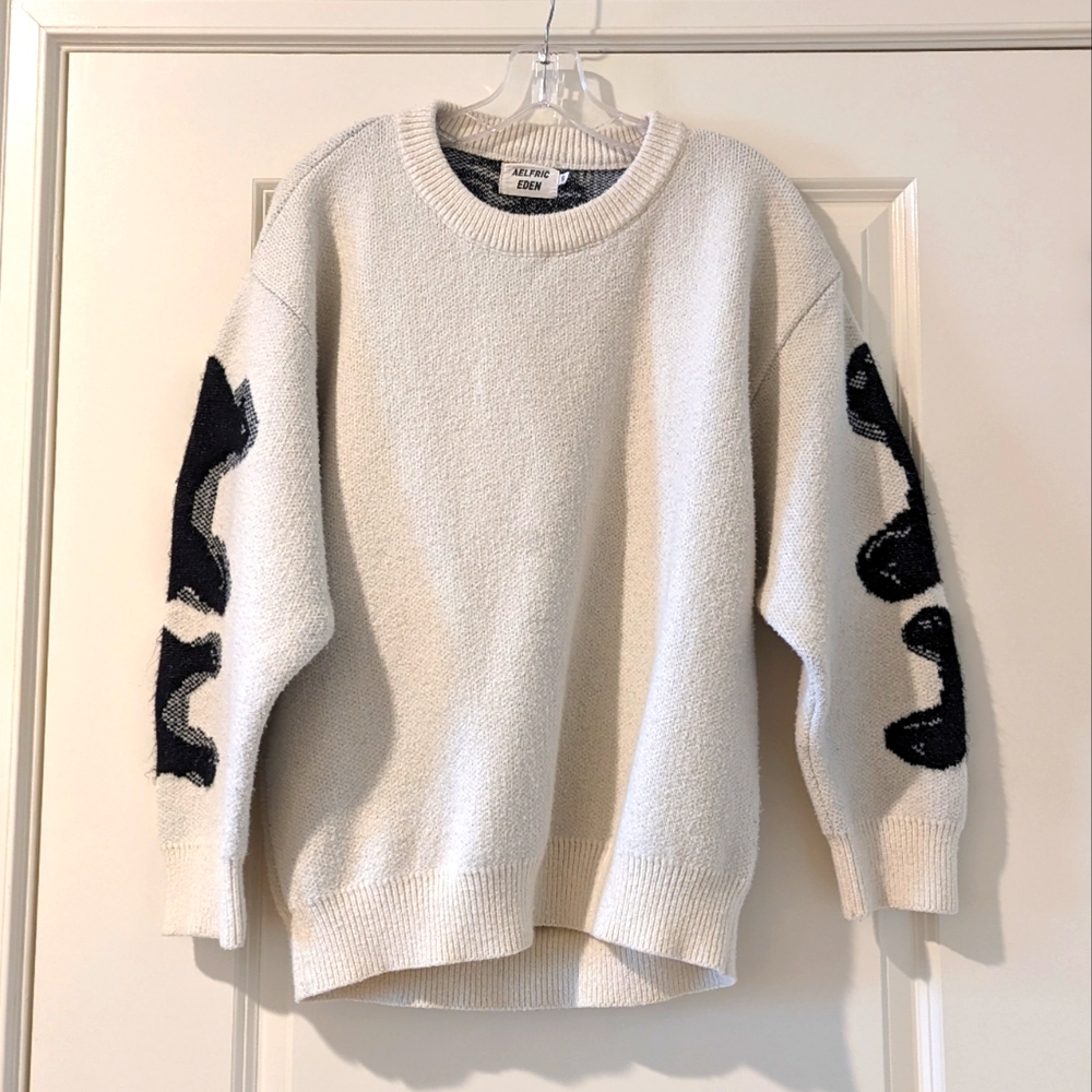 Aelfric Eden Skeleton Pattern Knit Sweater